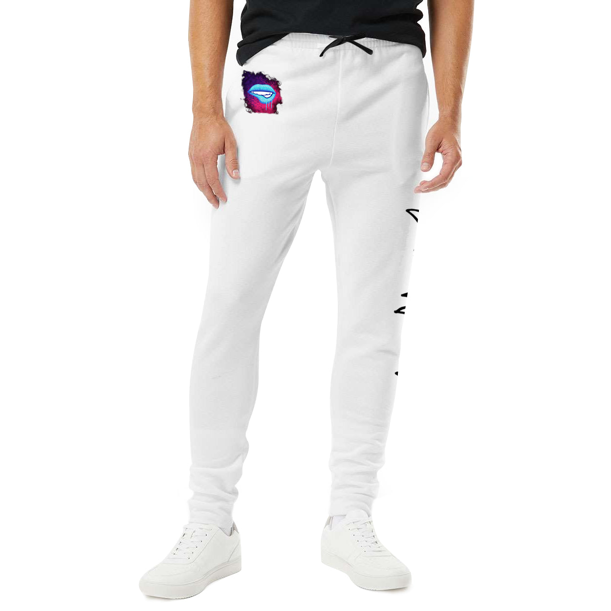 Little White Lies Adult Alternate Graphic Nublend Joggers - White