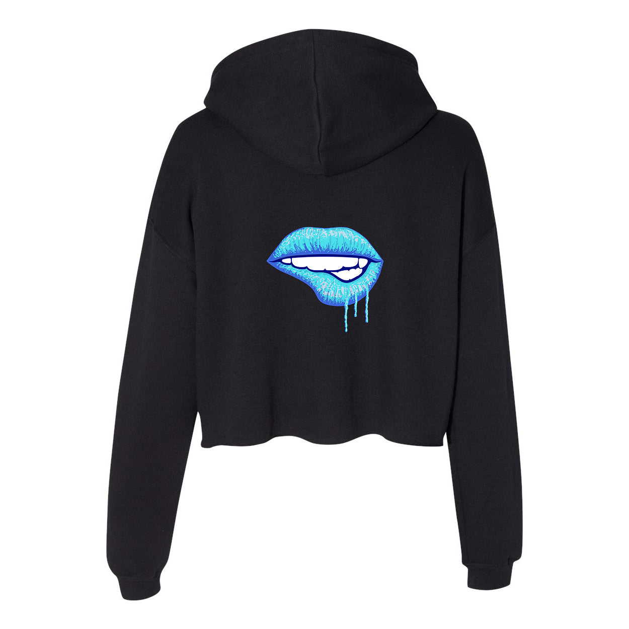 Little White Lies Women's Adult Primary Graphic Crop Fleece Hoodie - Black