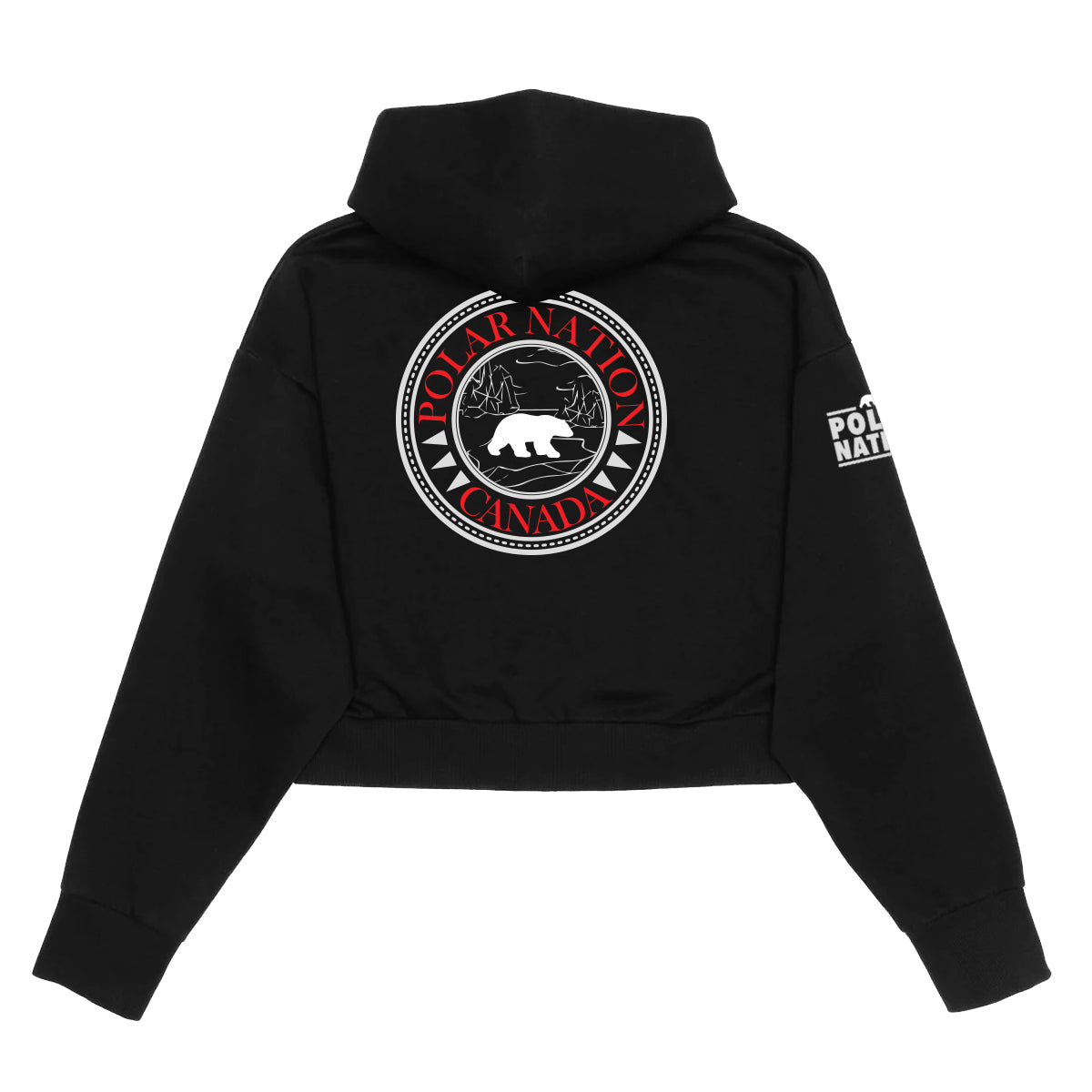 Polar Nation Signature Series Ladies' Cropped Drop Shoulder Hooded Sweatshirt