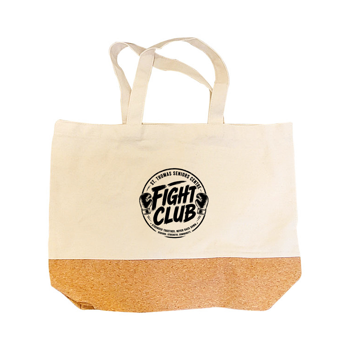 St. Thomas Seniors Centre Fight Club Osiris 12oz Cotton And Cork Tote