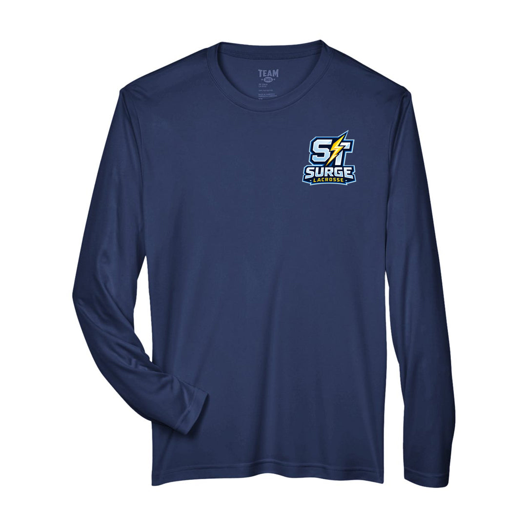 St. Thomas Surge Adult Performance Long-Sleeve T-Shirt - Navy