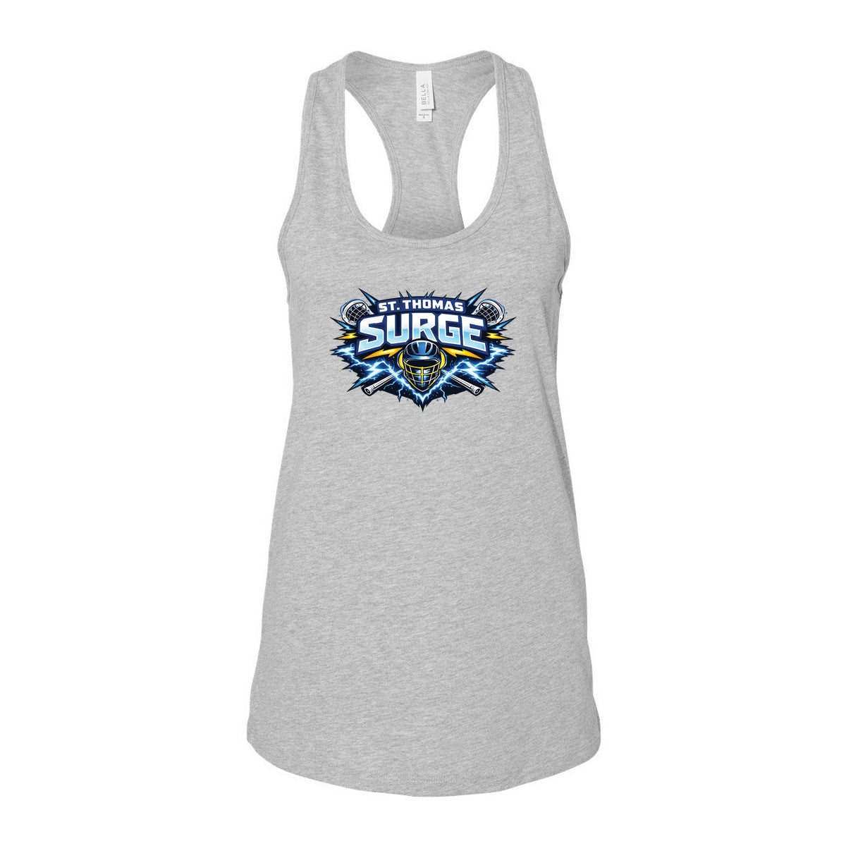 St. Thomas Surge Women's Alternate Jersey Racerback Tank - Athletic Heather