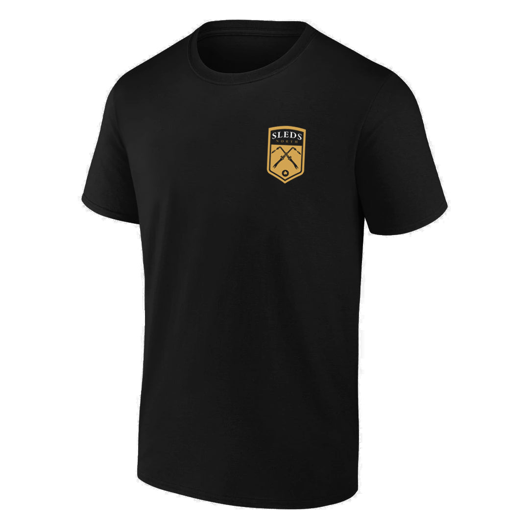 Sleds North 2023 Adult Short Sleeve T-Shirt - Black