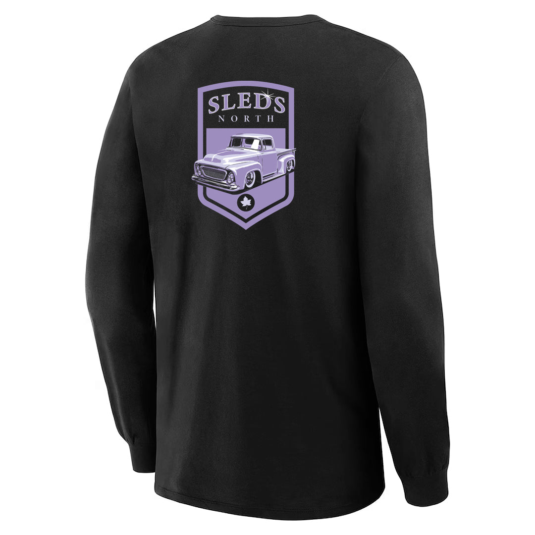 Sleds North 2025 Adult Long Sleeve T-Shirt - Black