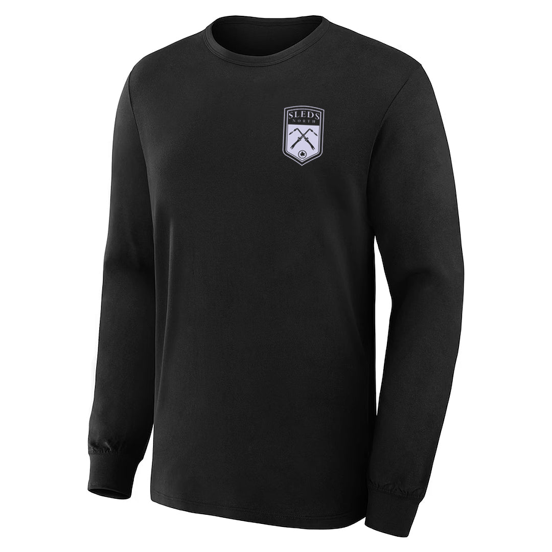 Sleds North 2025 Adult Long Sleeve T-Shirt - Black
