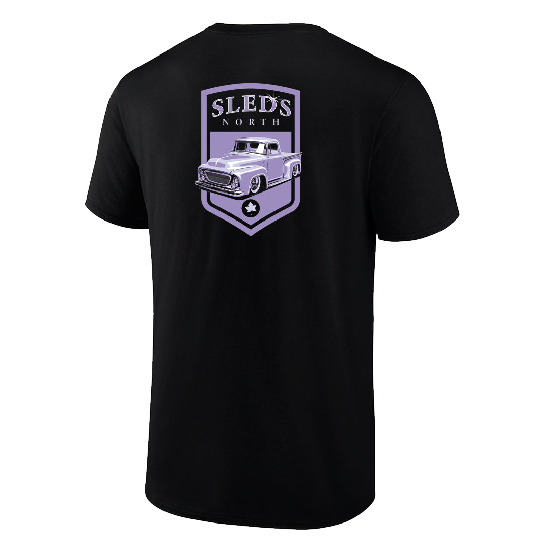 Sleds North 2025 Adult Short Sleeve T-Shirt - Black
