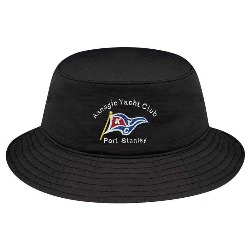 Kanagio Yacht Club Adult Polyester Pearl Nylon Bucket Hat - Black