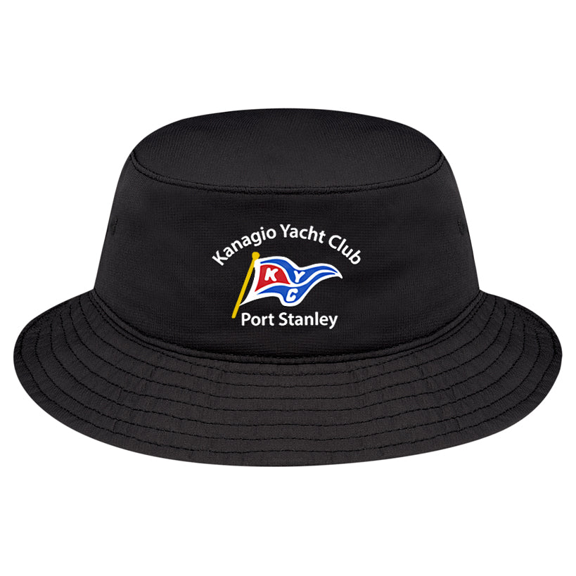 Kanagio Yacht Club Adult Polyester Pearl Nylon Bucket Hat - Black