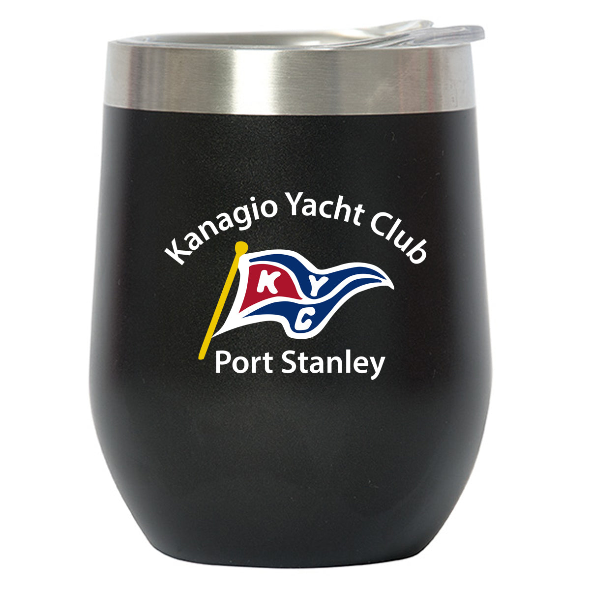 Kanagio Yacht Club 350ml Traveller Mug - Black