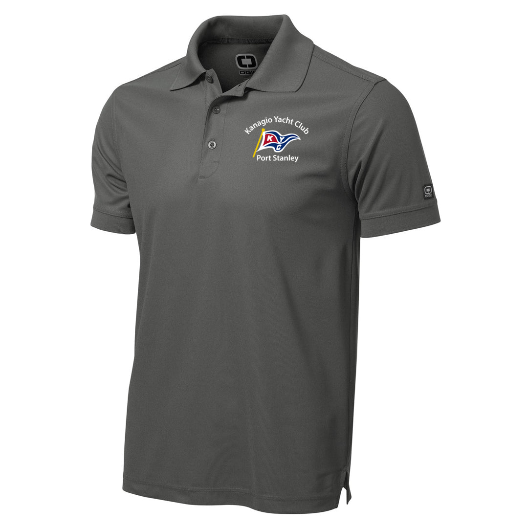 Kanagio Yacht Club Men's Primary Short Sleeve Performance Polo - Grey