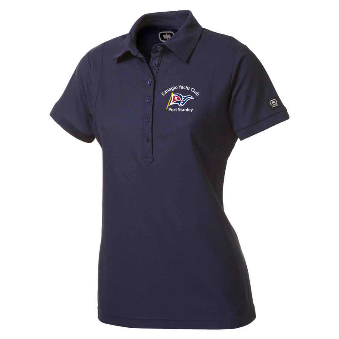Kanagio Yacht Club Ladies' Primary Short Sleeve Performance Polo - Navy