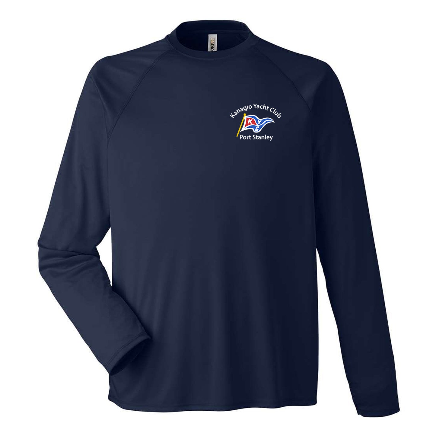 Kanagio Yacht Club Adult Marina Raglan Long Sleeve T-Shirt - Navy