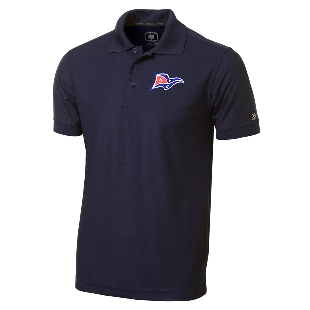 Kanagio Yacht Club Men's Primary Short Sleeve Performance Polo - Navy