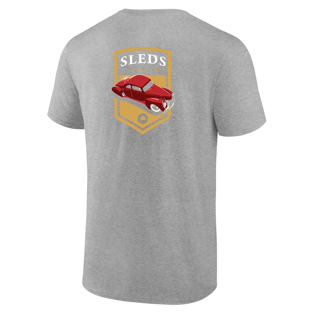 Sleds North 2023 Adult Short Sleeve T-Shirt - Sport Grey