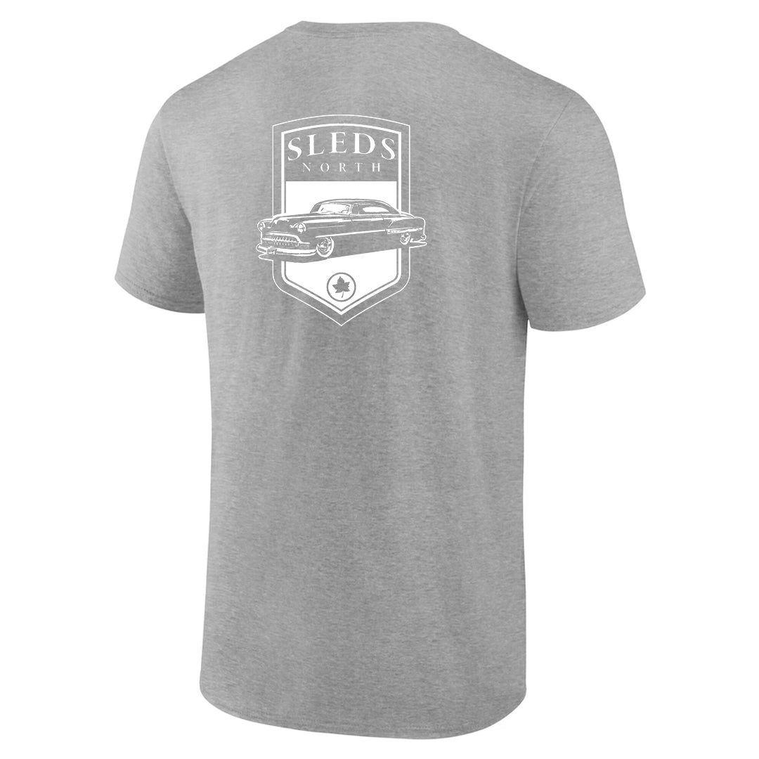Sleds North 2024 Adult Short Sleeve T-Shirt - Sport Grey