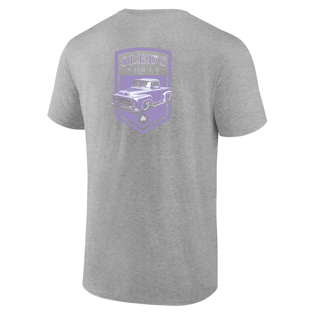 Sleds North 2025 Adult Short Sleeve T-Shirt - Sport Grey