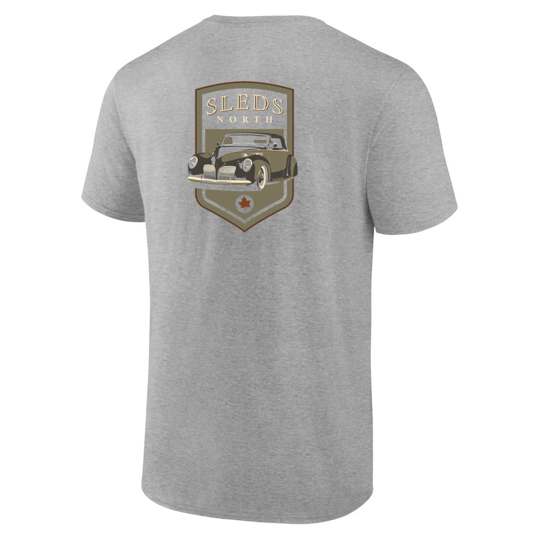 Sleds North 2026 Adult Short Sleeve T-Shirt - Sport Grey