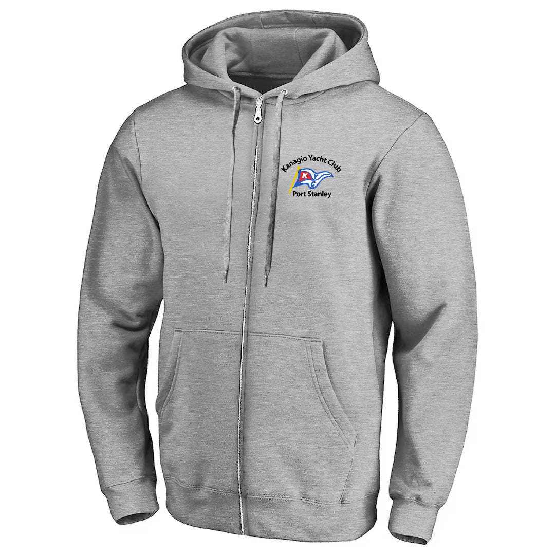 Kanagio Yacht Club Adult Full Zip Sweatshirt - Sport Grey
