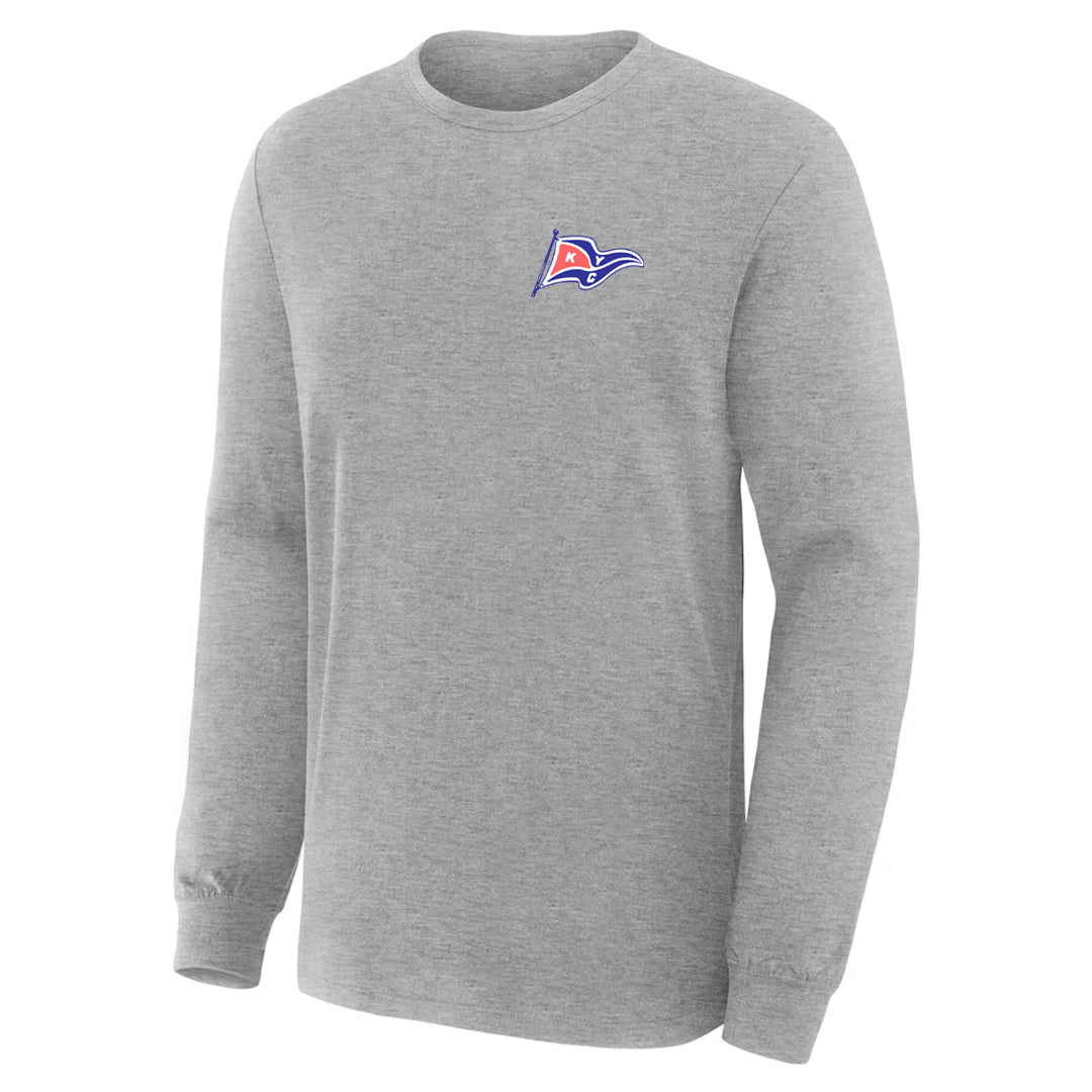Kanagio Yacht Club Adult Long Sleeve T-Shirt - Sport Grey