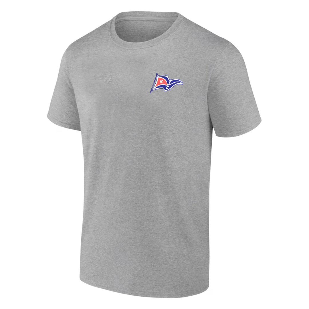 Kanagio Yacht Club Adult Short Sleeve T-Shirt - Sport Grey