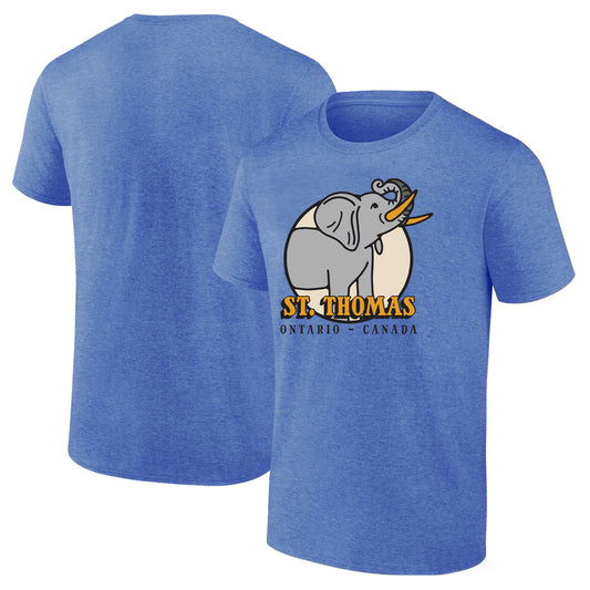St. Thomas Adult Jumbo Short Sleeve T-Shirt - Heather Deep Royal