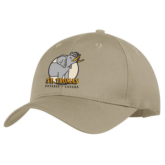 St. Thomas Adult Jumbo Cotton Twill Adjustable Cap - Khaki