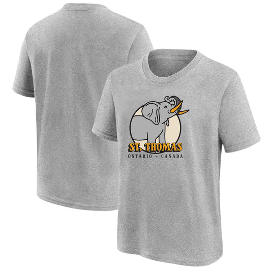 St. Thomas Youth Jumbo Short Sleeve T-Shirt - Sport Grey