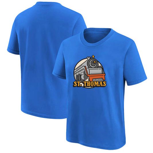 St. Thomas Youth Train Short Sleeve T-Shirt - Royal