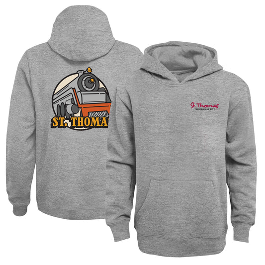 St. Thomas Youth Train Hooded Sweatshirt - Sport Grey