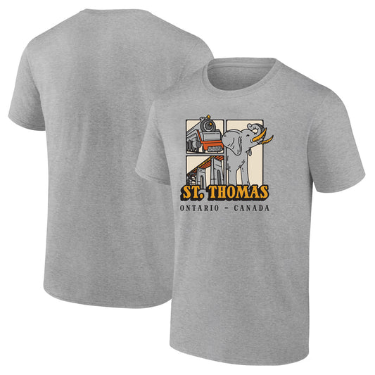 St. Thomas Adult Trio Short Sleeve T-Shirt - Sport Grey
