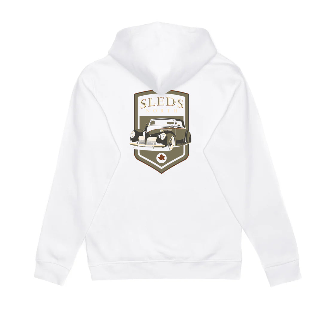 Sleds North 2026 Adult Hoodie - White