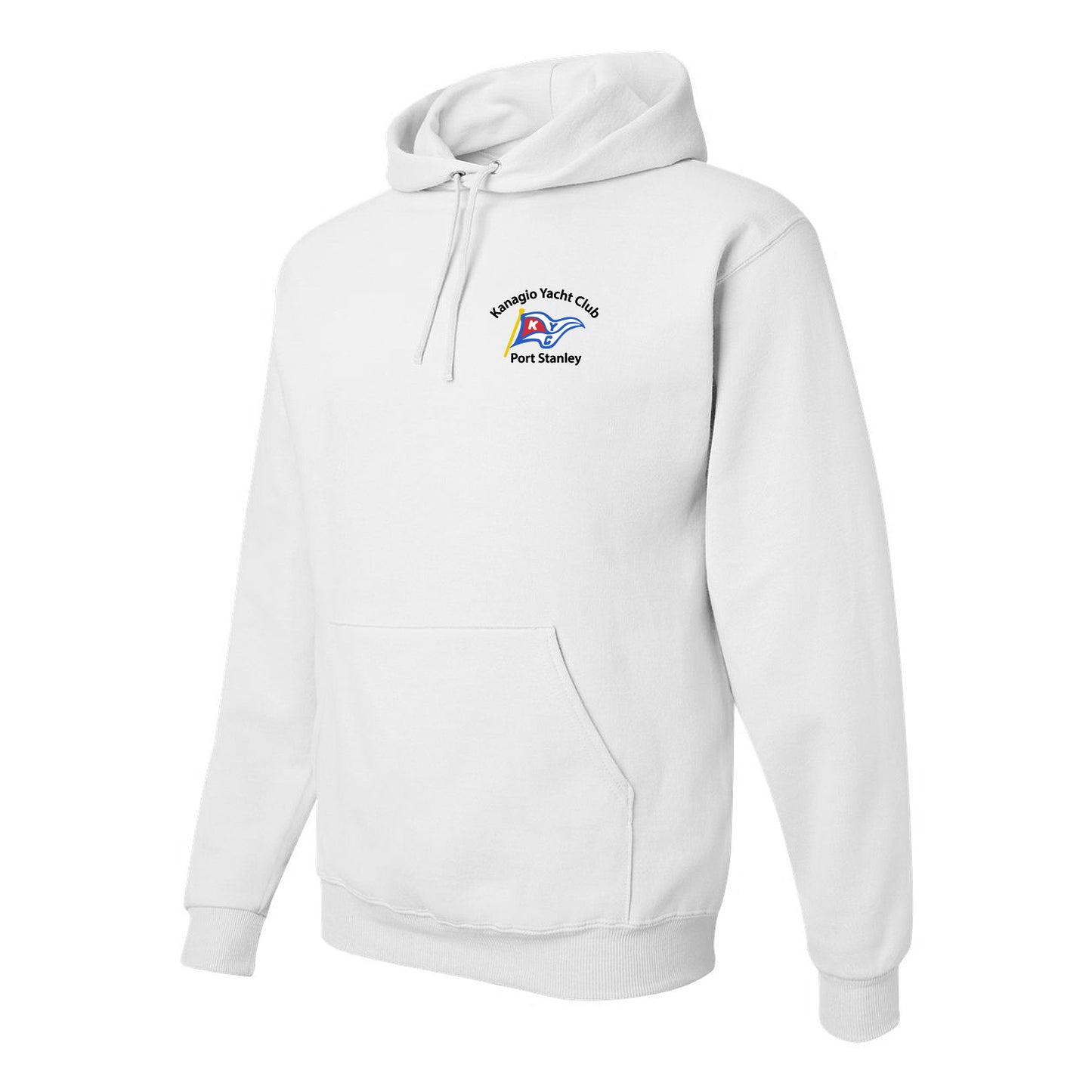Kanagio Yacht Club Adult NuBlend® Hooded Sweatshirt - White