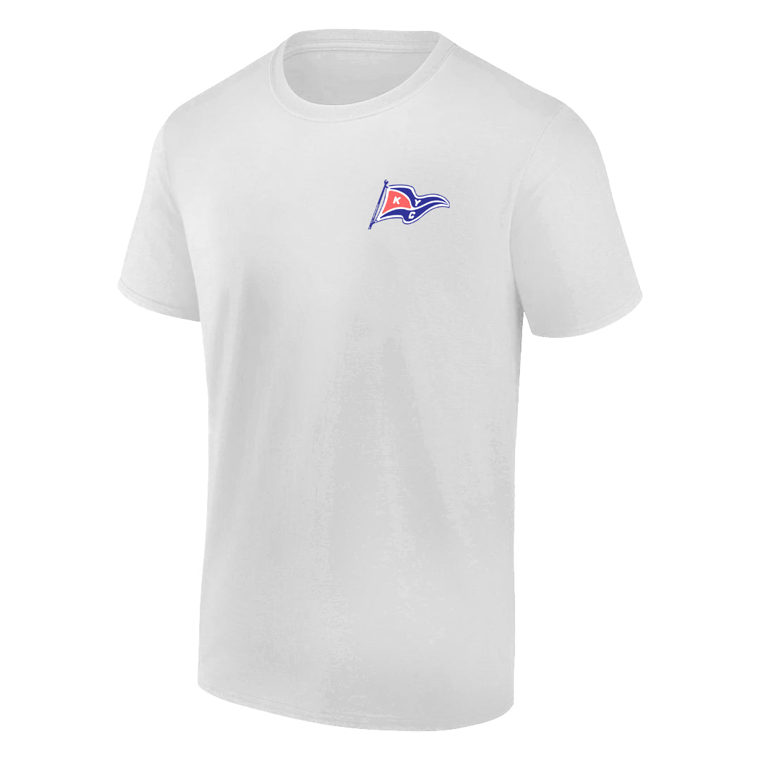 Kanagio Yacht Club Adult Short Sleeve T-Shirt - White