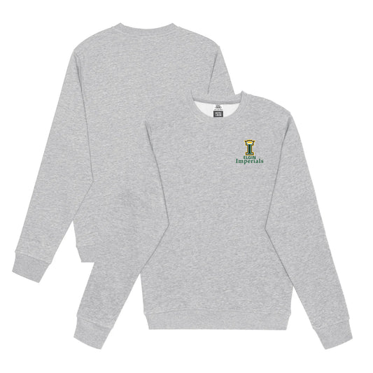 Elgin Imperials Adult Long-Sleeve Crewneck Sweatshirt - Sport Grey