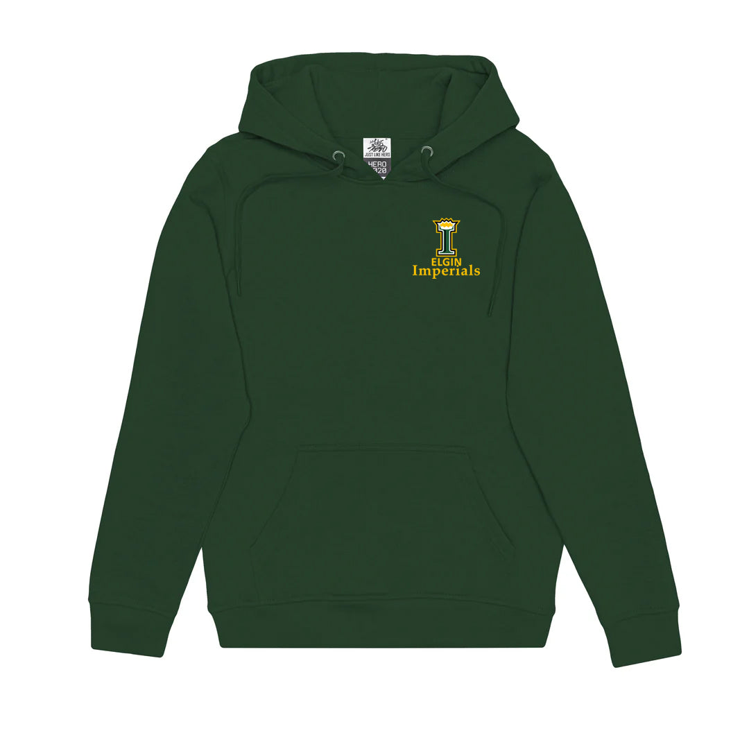 Elgin Imperials Adult Hooded Sweatshirt - Forest Green