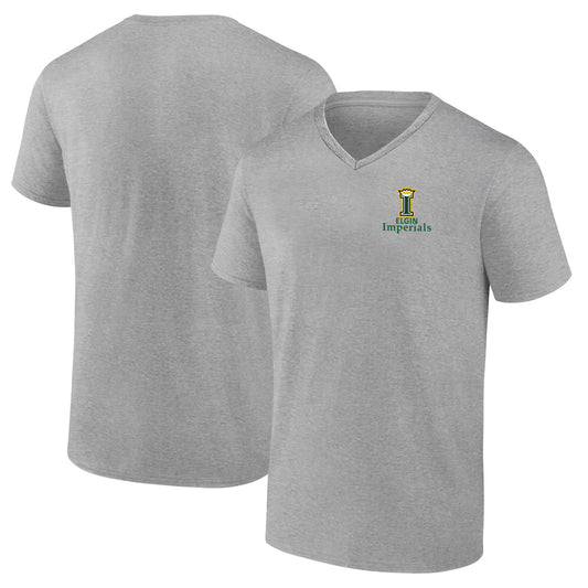 Elgin Imperials Adult Short Sleeve V-Neck T-Shirt - Sport Grey