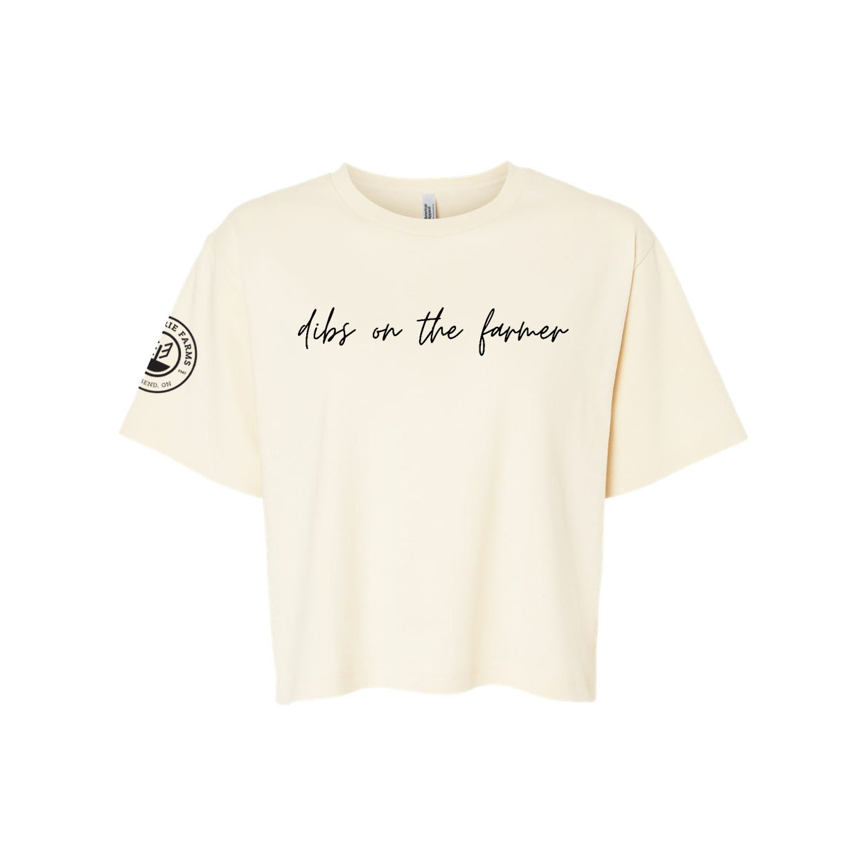 Glen Erie Farms Ladies' Mid-Length Boxy Tee - Dibs on the Farmer