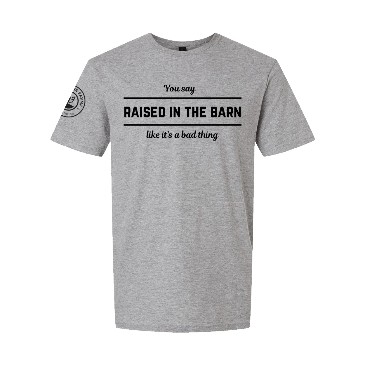 Glen Erie Farms Adult Short Sleeve T-Shirt - Raised In The Barn