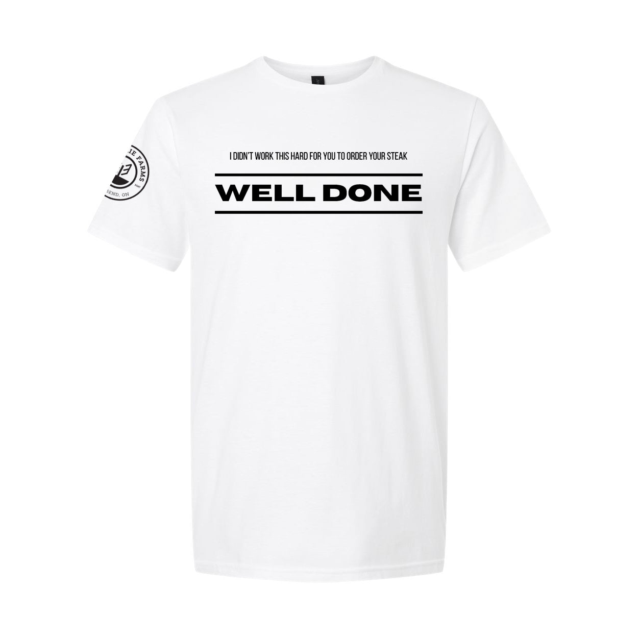 Glen Erie Farms Adult Short Sleeve T-Shirt - Steak Well Done