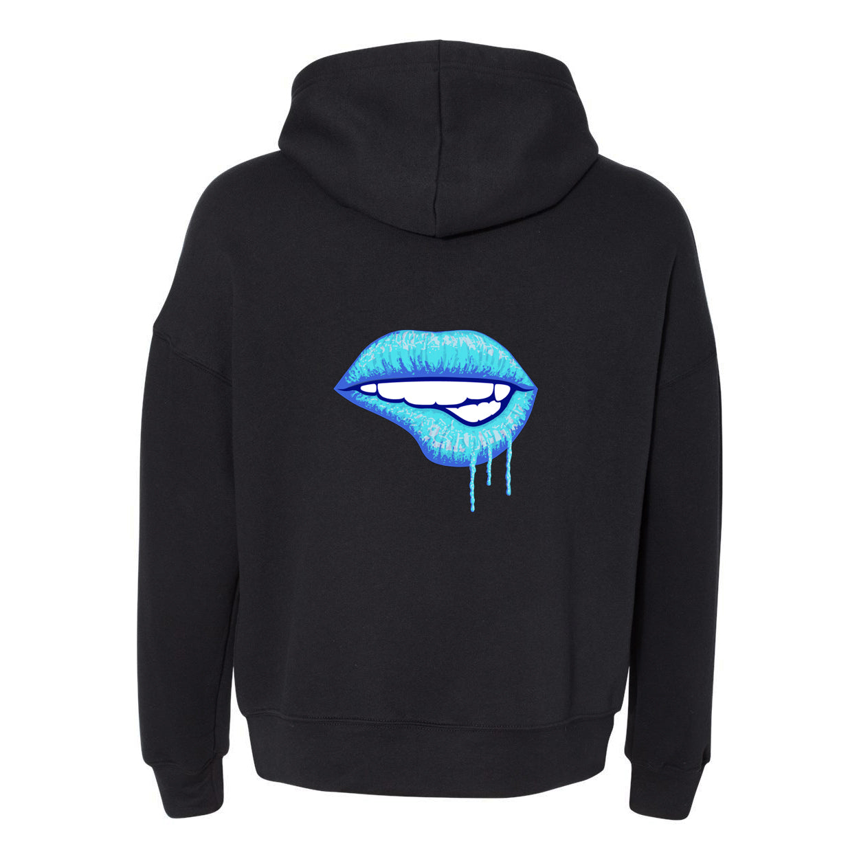 Little White Lies Adult Primary Graphic Drop Shoulder Fleece Hoodie - Black