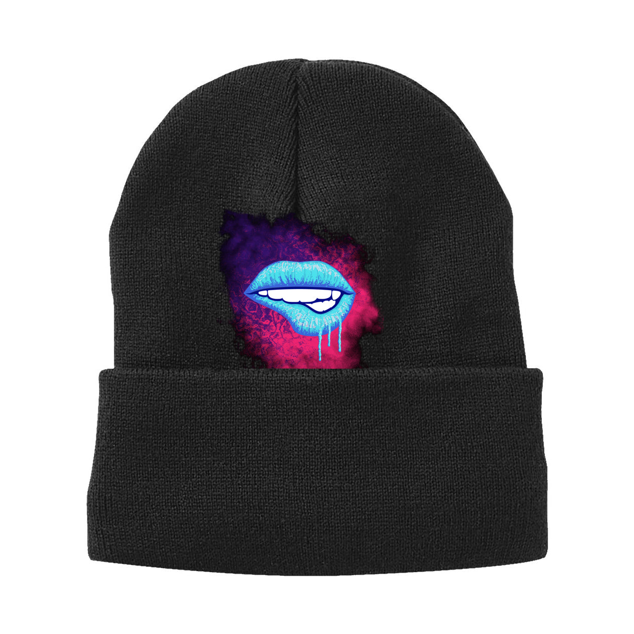 Little White Lies Adult Alternate Graphic Cuffed Knit Toque - Black