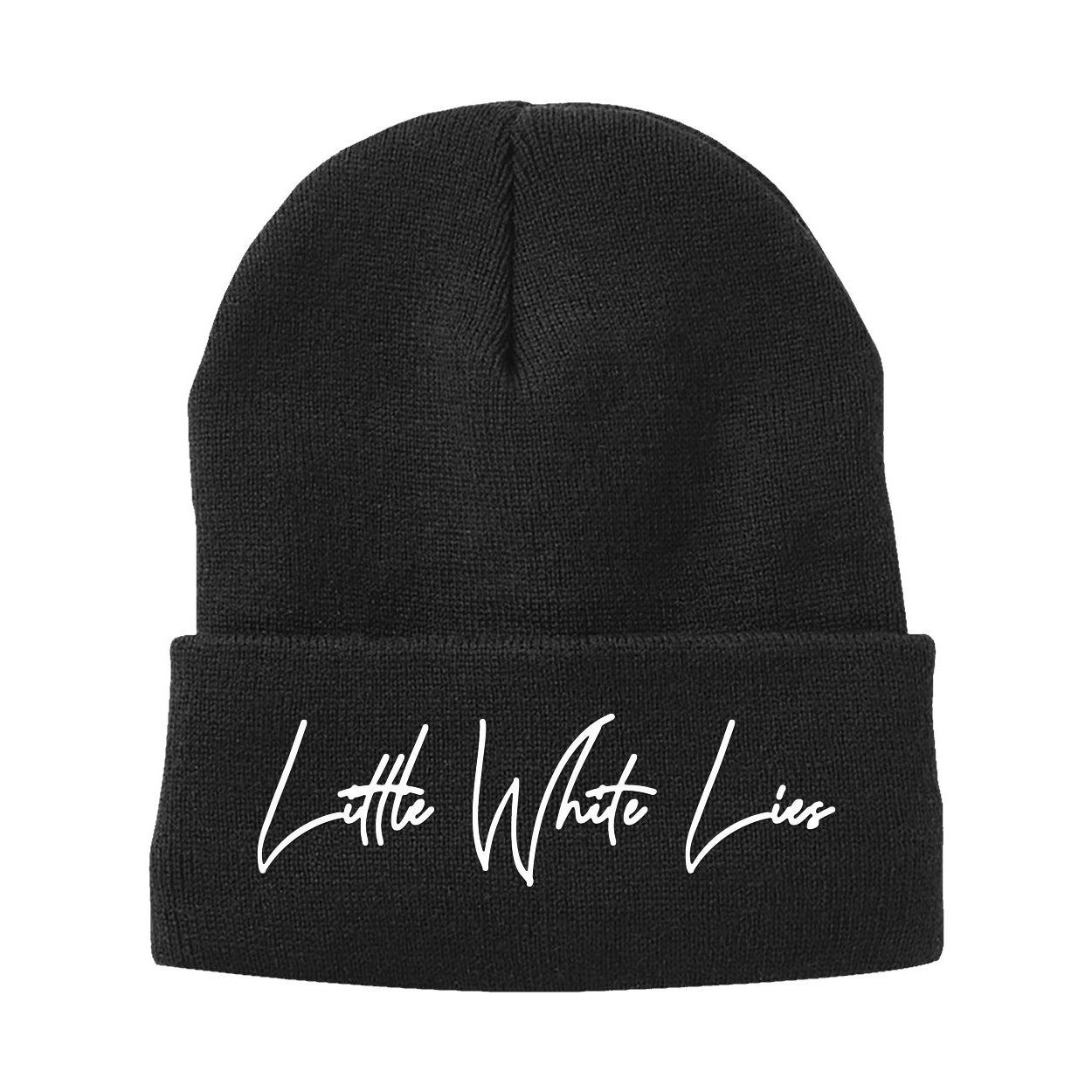 Little White Lies Adult Primary Graphic Cuffed Knit Toque - Black