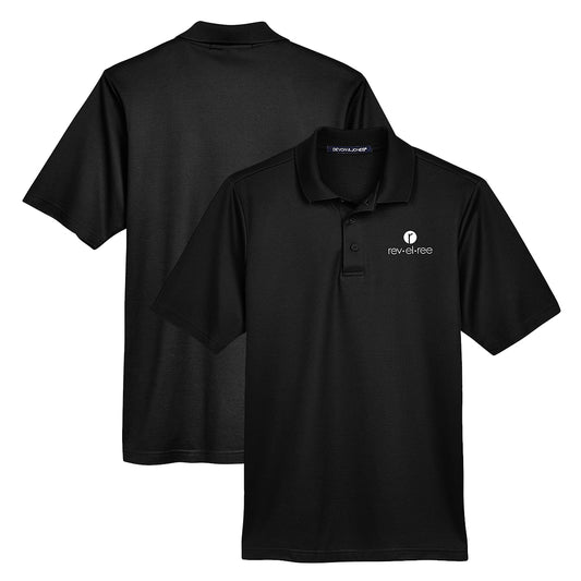 Revelree Festival 2025 Adult Short Sleeve Performance Black Polo