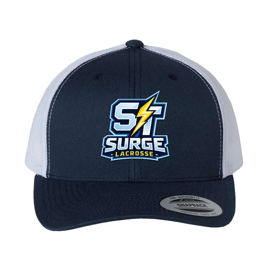St. Thomas Surge Adult Retro Trucker Cap - Navy / White