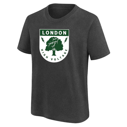 VOLT Hockey London Youth Short Sleeve T-Shirt - Dark Heather