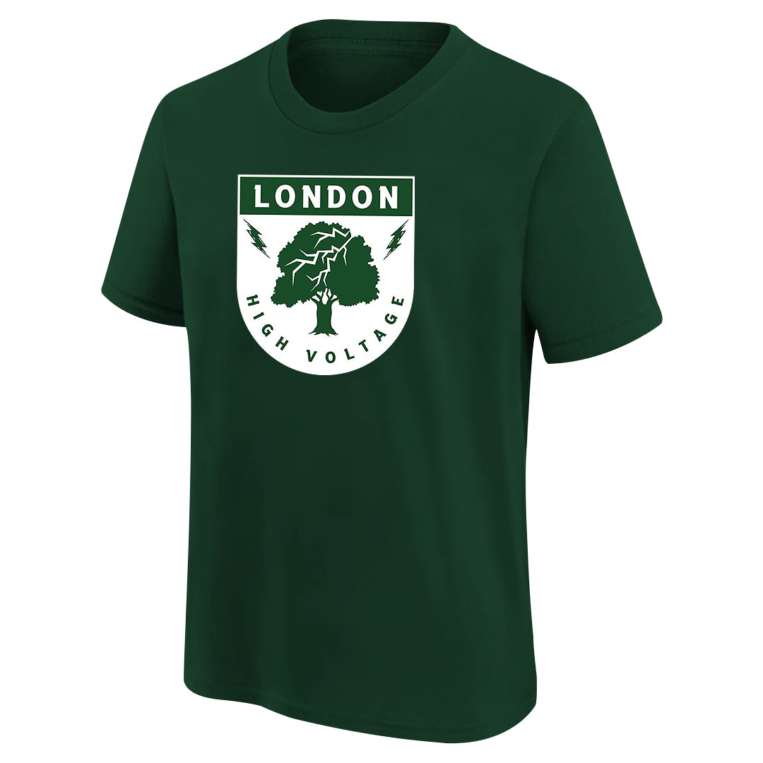 VOLT Hockey London Youth Short Sleeve T-Shirt - Forest Green