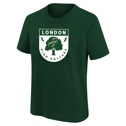 VOLT Hockey London Youth Short Sleeve T-Shirt - Forest Green