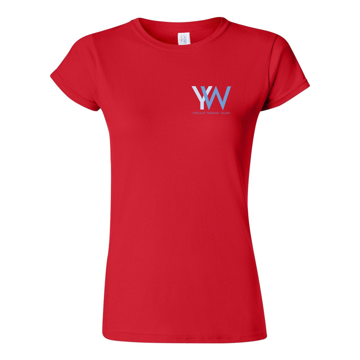 YWCA St. Thomas - Elgin Ladies' Lifeguard Short Sleeve T-Shirt - Red
