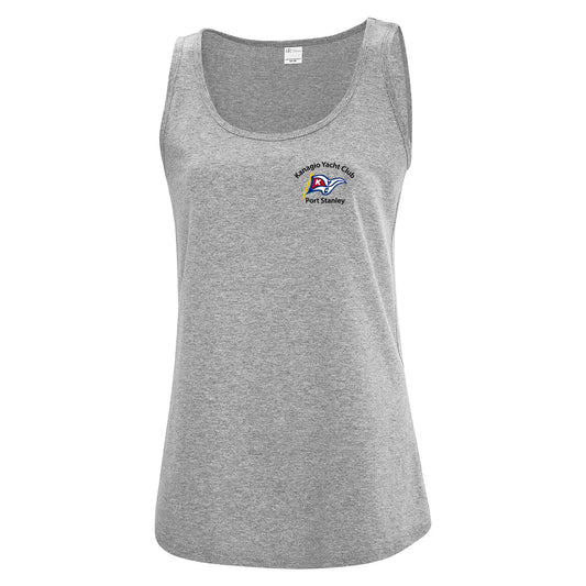 Kanagio Yacht Club Ladies' Cotton Tank Top - Athletic Heather
