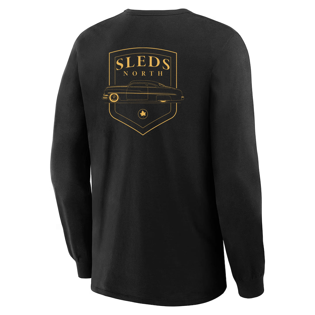 Sleds North 2022 Adult Long Sleeve T-Shirt - Black